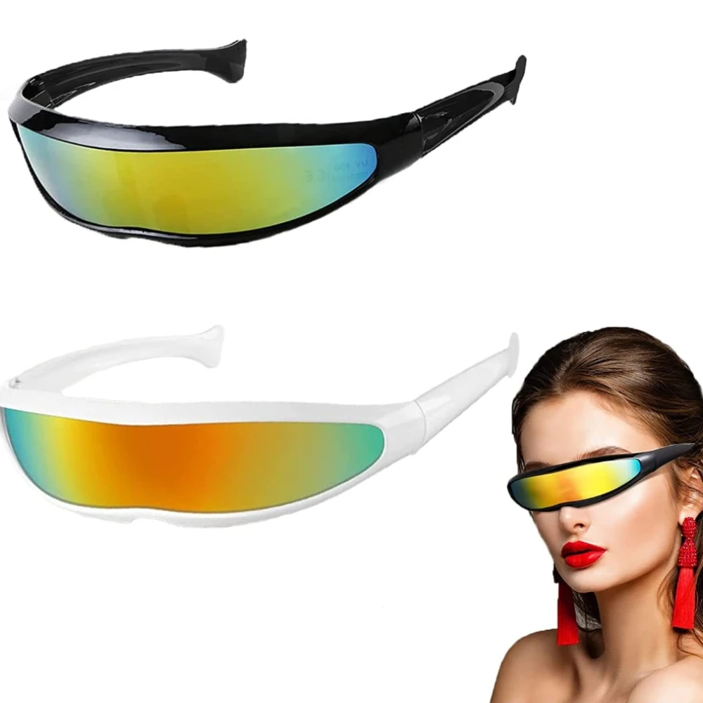 

YURERSH Future Soldier Sunglasses For Men Women Laser Eyeglasses HD UV400 Personality One Lens y2k Eyewear X Laser Glasses Y59