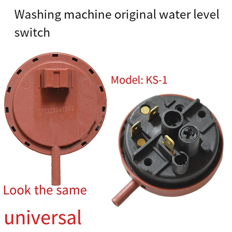 Washing Machine Water Level Sensor Switch 250VAC KS-2 1-6 2A Drum Washer Water Level Pressure Control Switch Parts