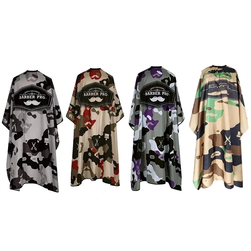 Barber Haircut Cloth Salon Hairdressing Apron Antistatic Pattern Gown Waterproof Hairdresser Capes Styling Tools Wholesale 5