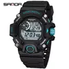 SANDA 326 Men's Electronic Watch Digital Movement Luminous Led Display Dial Outdoor Sports Waterproof Wristwatch for Male 6