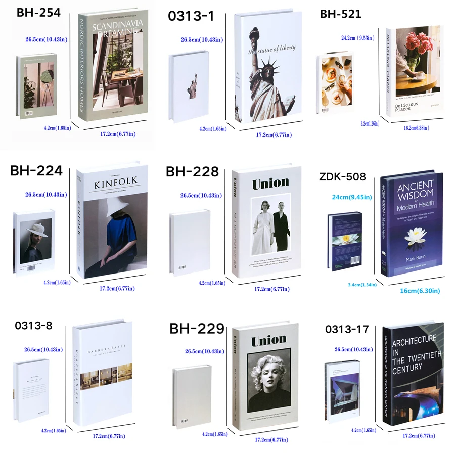 Можно открывать поддельные книги домашний декор книга модные стол декоративная