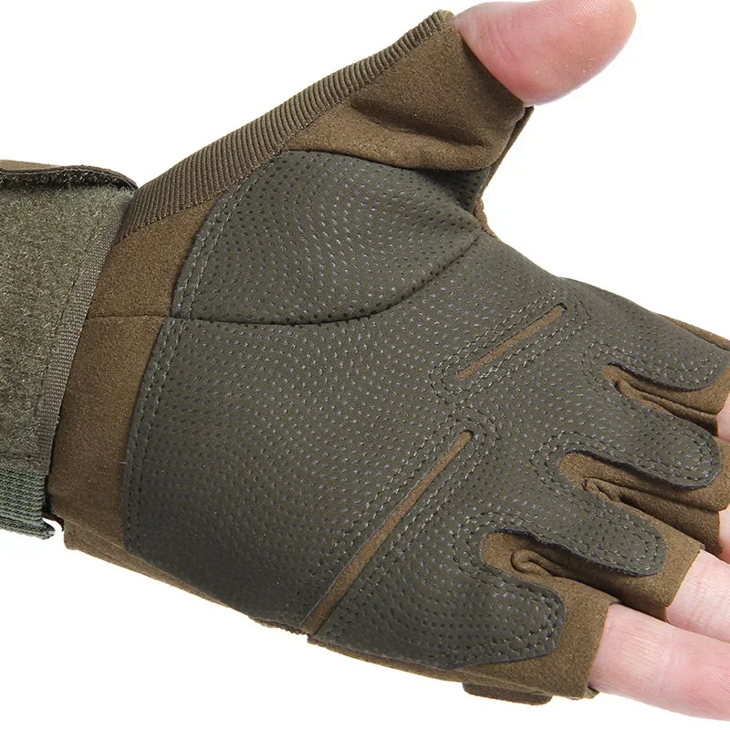 1Pair Men Full Finger Gloves Outdoor Hiking Climbing Sport Camping Combat Anti-skid Cycling Motorcycle Mittens Hunting Equipment