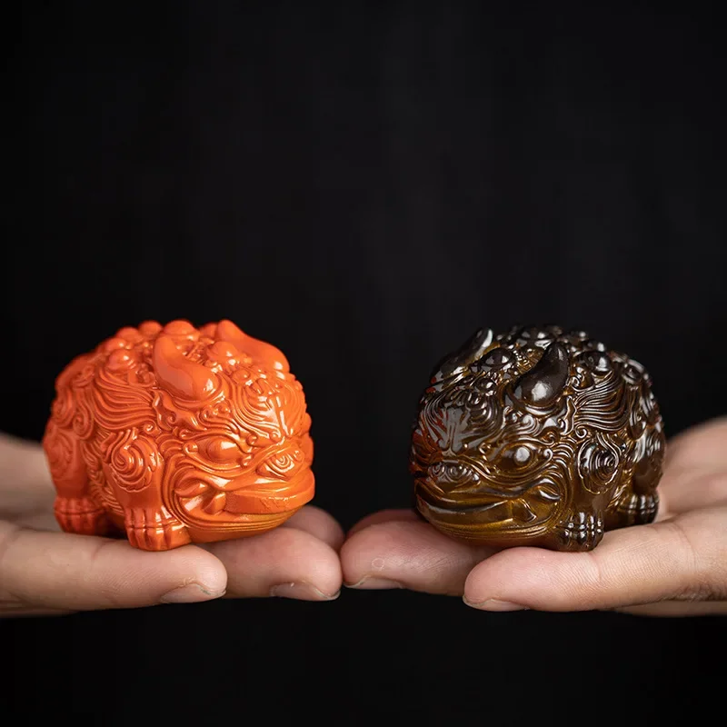 Color-changing Tea Pet Mini Zhaocai Pixiu Resin Decoration Tea Table Decoration Kung Fu Set Accessories tea pet ornaments