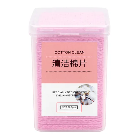 pcs Lint-Free Paper Cotton Wipes Eyelash Glue Remover Wipe Clean Cotton Sheet Nails Art Cleanin Cleaner Pads Manicure Tools