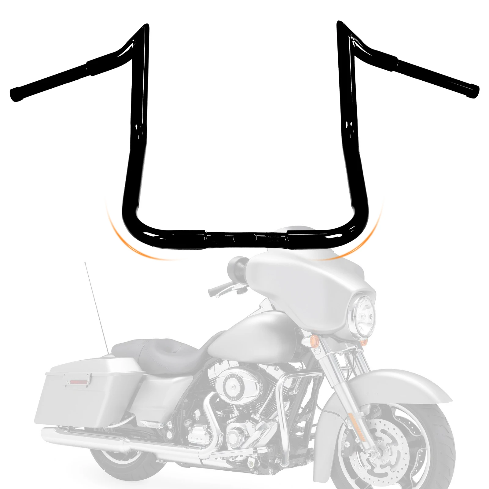16inch Ape Hangers Handlebars Ape Hangers Meathook Bars for Harley