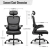 Desk and Chair Combo Set Home Office Furniture L Shaped Computer Desk Gaming Desk Chair with Adjustable Back Mesh Design 3
