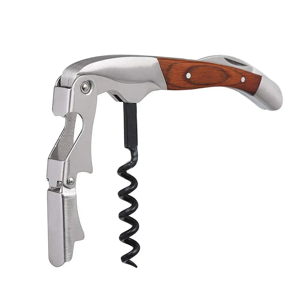 

Wood Handle Professional Red Wine Opener Portable Screw Corkscrew Multifunction Wine Bottle Opener Kitchen Tools Beer Openers