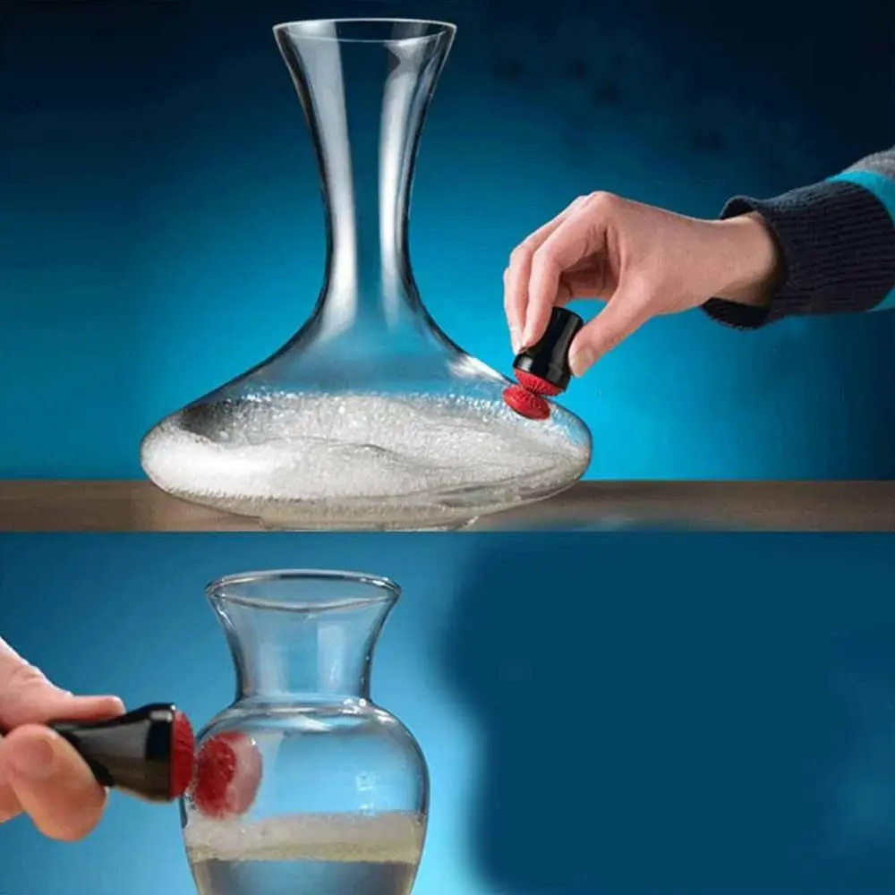Household Silicone Magnetic Cleaning Brush Small Size Quick Flush Glassware Cleaner Bottle Scrubber Corners