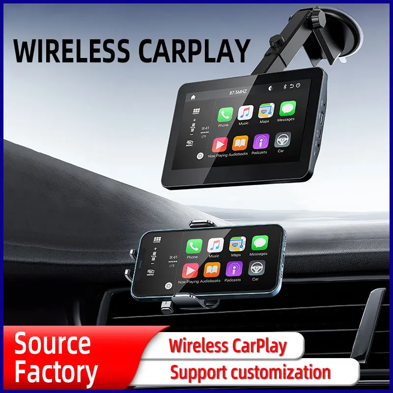 

2 Din Carplay Car Radio Bluetooth Hands Free 7" Touch Screen MP5 Player For Apple Android USB TF ISO Audio System Head Unit