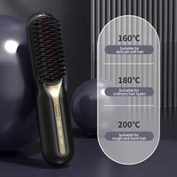 Electric Comb Straight Board Clip Negative Ion Hair Straightening Comb Curling Iron Dual-Use Internal Buckle Does Not Hurt 2