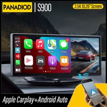 Autoradio Android Auto Carplay, 2.5K, WiFi, FM, caméra de tableau de bord, 10.26 pouces, enregistrement vidéo sans fil, transmetteur, pour voiture