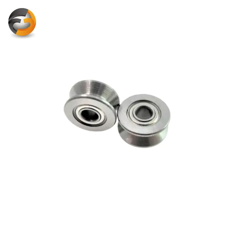 U604ZZ (5PCS) U Ditch 604UU U Groove 4x13x4mm 3d Printer Extruder Parts U-groove Idler Belt Pulley Ball Rail Bearing