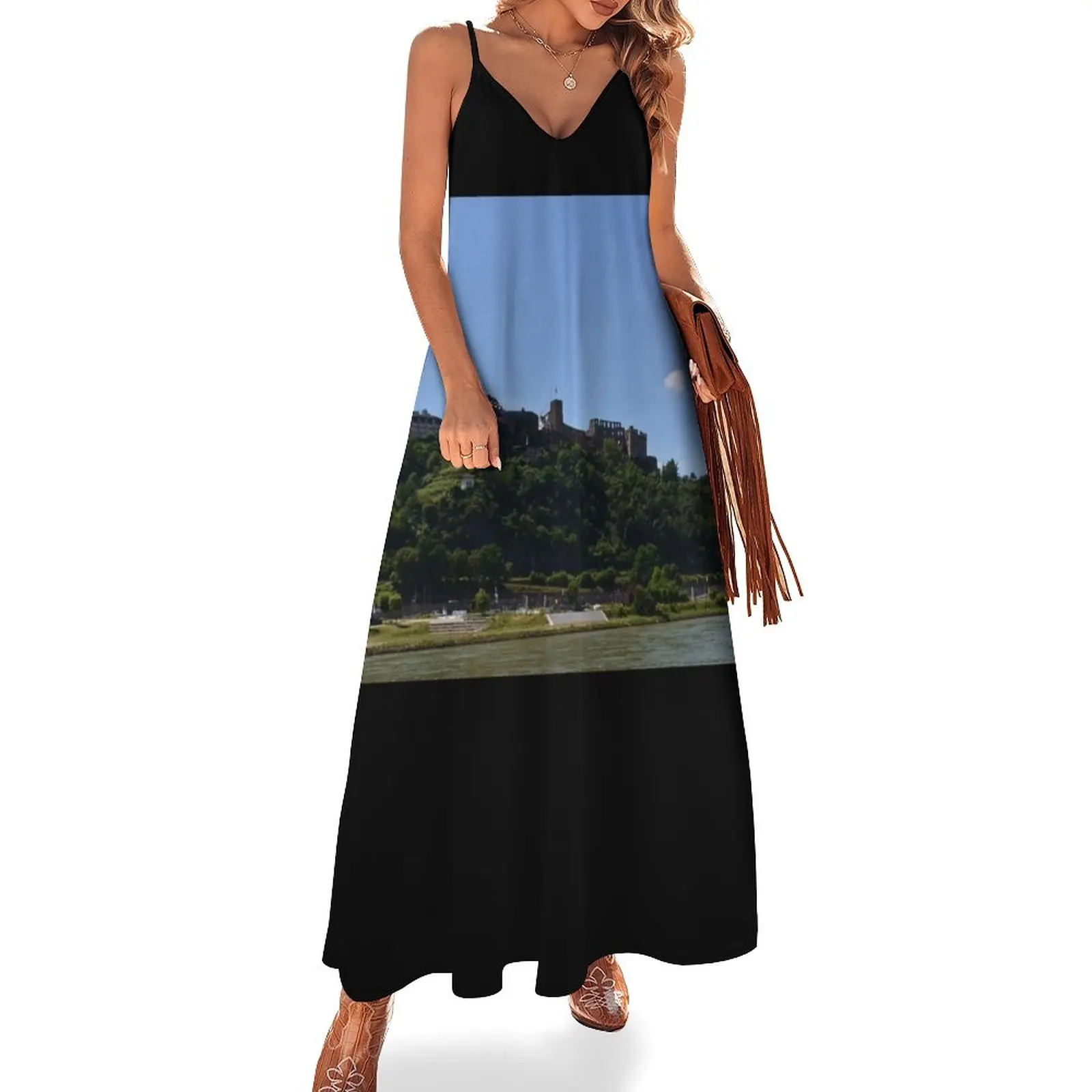 

Rheinfels Castle Fortress Sleeveless Dress elegant and pretty women's dresses Summer women's clothing