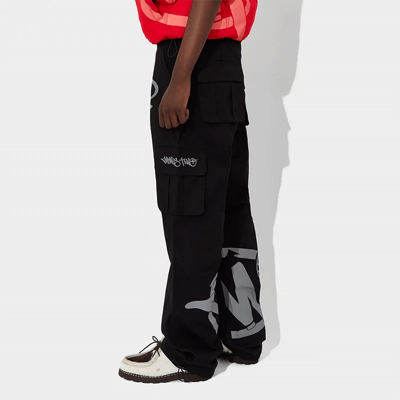 Minus Two High Street Fashion Cargo Long Pants Black -grey Minustwo Logo Print Trousers Hip Hop Men Women Streetwear Clothes 3