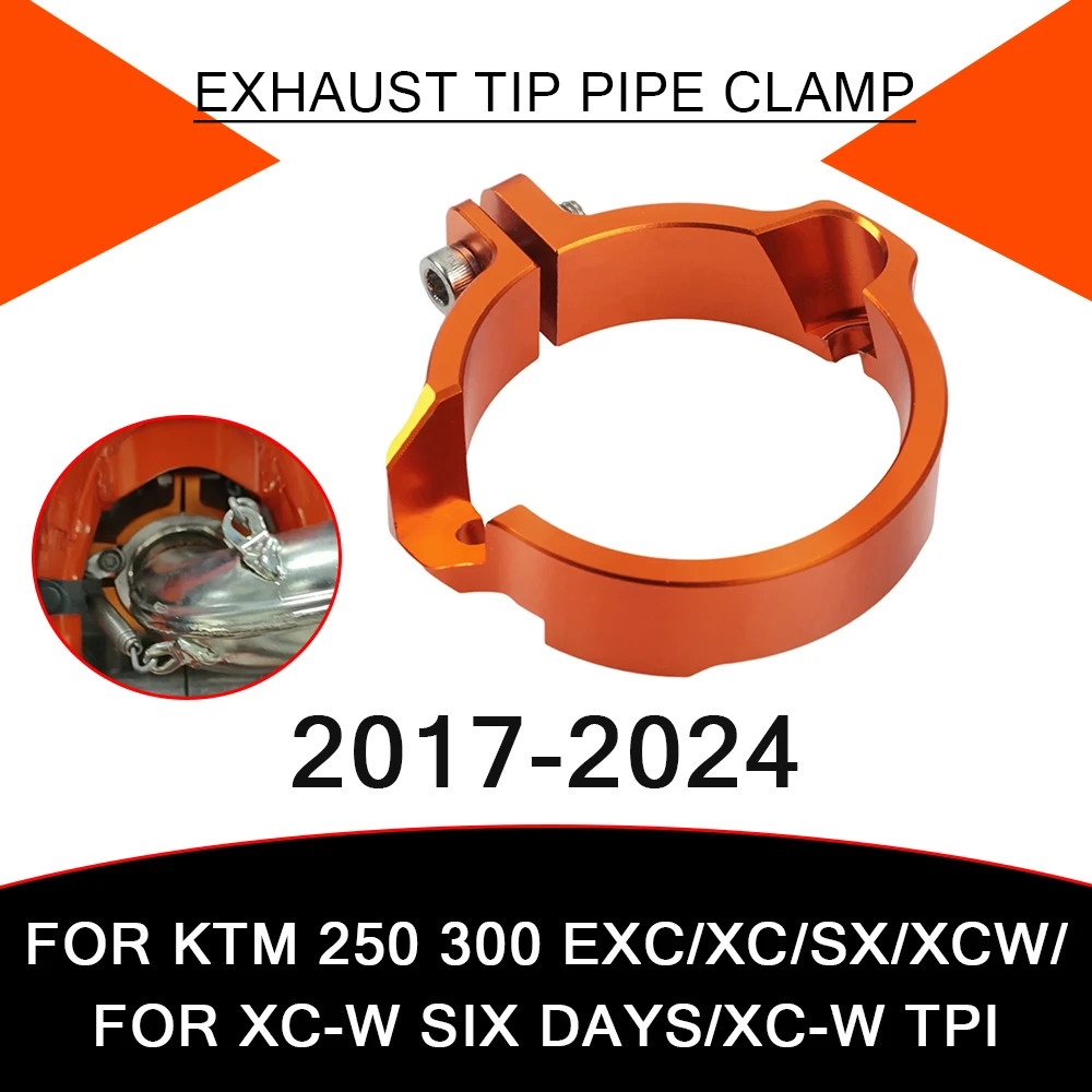 MotorcycleExhaustTipMufflerPipeClampFlangesProtectorCoverFor