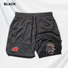 Fitness Shorts Men Double Layer Sports Breathable Shorts 2-in-1 Quick-Drying Training Shorts Outdoor Cycling Jogging Pants S-2XL 2