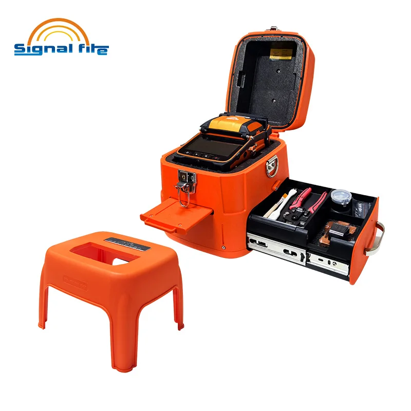 

Signal Fire AI9 Fiber Splicing Machine ARC Fusion Splicer 15 seconds heating Built-in Power Meter and VFL,Anti-theft lock