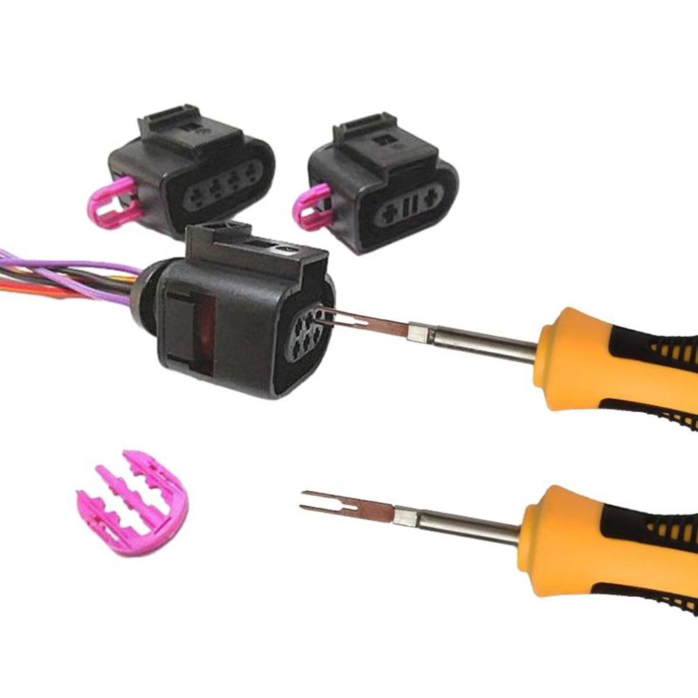 Car Terminal Removal Tool Electrical Wiring Key Pin Extractor Puller 2mm 3mm Electrical Connector Extractor Ejector car terminal tools