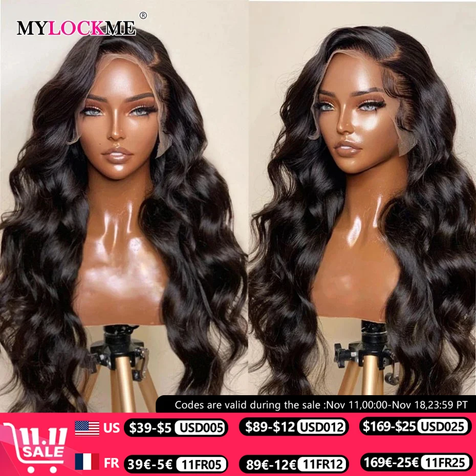Human hair wig 13x4 13x6 lace frontal Brazilian body wave pre-plucked 4x4 closure for women