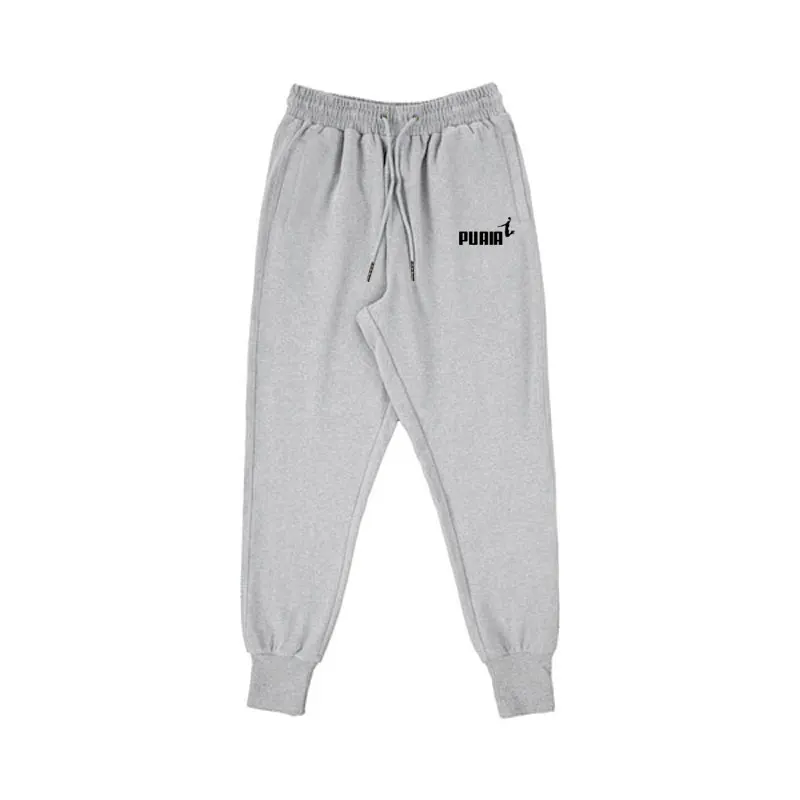 Spring and Autumn Fashion Men's Sweatpants Simple Style Slim Edition Printed Nine-point Pants Men's Clothing Free Shipping