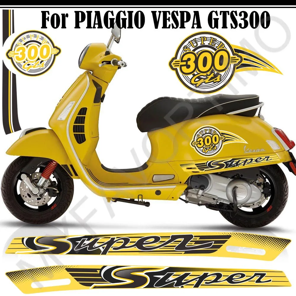 Motorcycle Body Shell For PIAGGIO VESPA GTS SUPER 300 GTS300 Sport Decal Paster Sticker