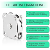Fermoir magnétique à bouton-pression en métal, fermeture pour vêtements, sac, bricolage, artisanat, accessoires de couture, 5 ensembles, 10mm, 15mm, 18mm 3