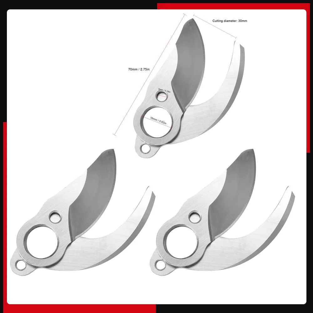 SK5 Cordless Pruner Cutting -Blade 30mm Electric Pruning Shear Accessory Efficient Fruit Tree Bonsai Pruning Branches Tool Pruning Shears Garden Pruner Pruning Shears Blades