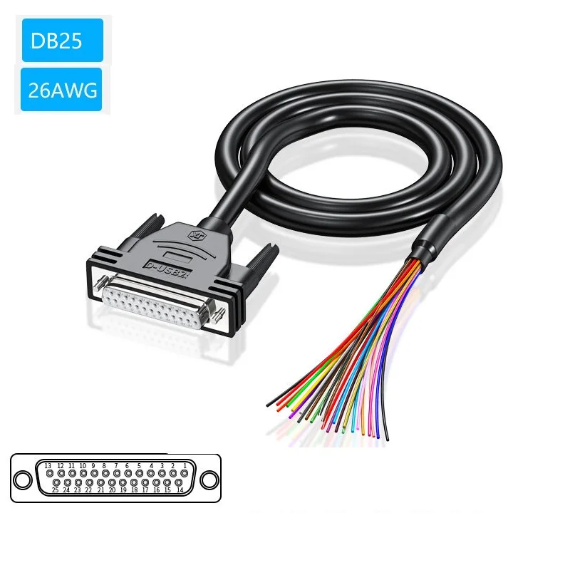 DB25 Serial Line to OpenTerminal 25 Pin Gold-plated Connectorwith ...