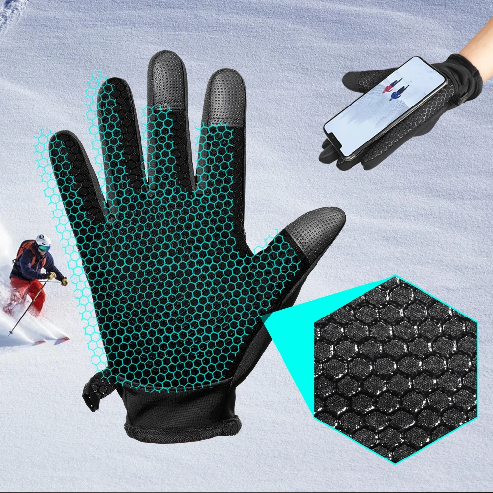 Touchscreen Motorcycle Full Finger Gloves Winter Warm Moto Motocross Motorbike Biker Enduro Waterproof Protective Gear Men Women motorcycle gloves sports gloves winter gloves