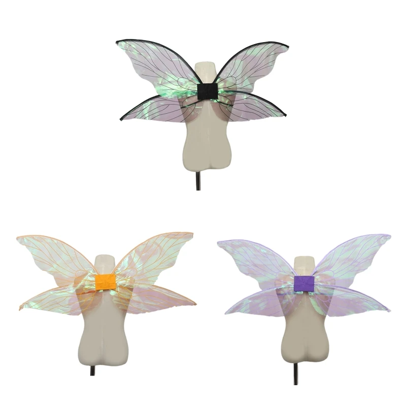 

Halloween Cosplay Fairy Angel Wing Insect Theme Costume Dazzling Butterfly Wing Y1QD