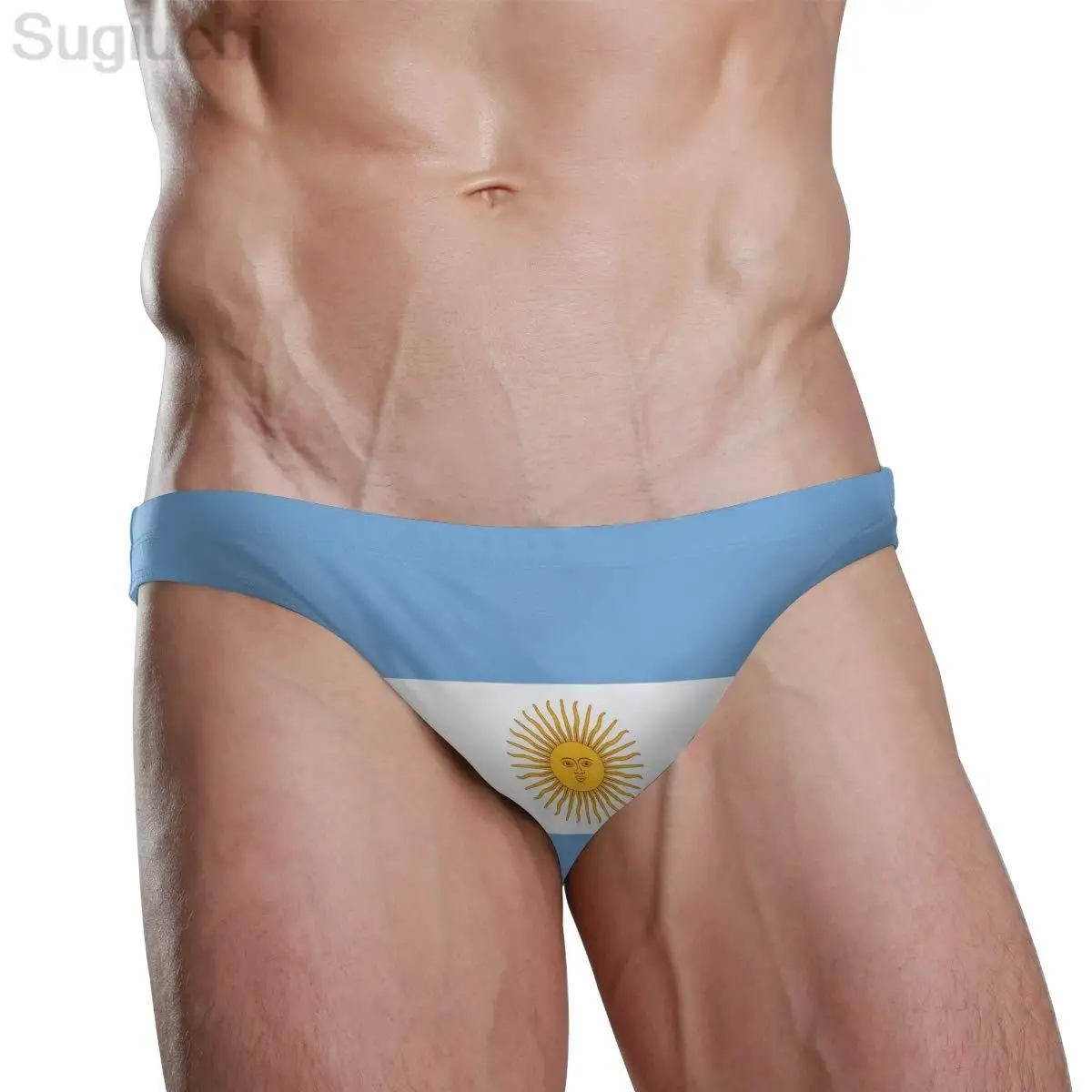 

2023 пикантные трусы для плавания, бикини с национальным флагом Аргентины, мужская пляжная Спортивная одежда для плавания, трусы, спортивные шорты