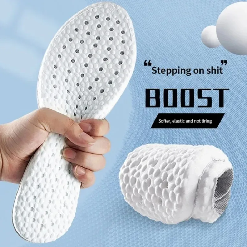 1 Pair Shock Absorption Comfortable Breathable Deodorant Insoles Breathable, Shock Absorption, Arch Support Inserts For Feet