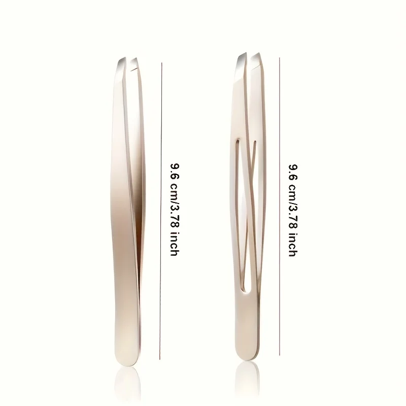 1pc 전문 미용 핀셋 - 견고한 정밀 팁, 눈썹, 속눈썹, 얼굴 털, 수염, 내구성을 위한 미끄럼 방지 그립