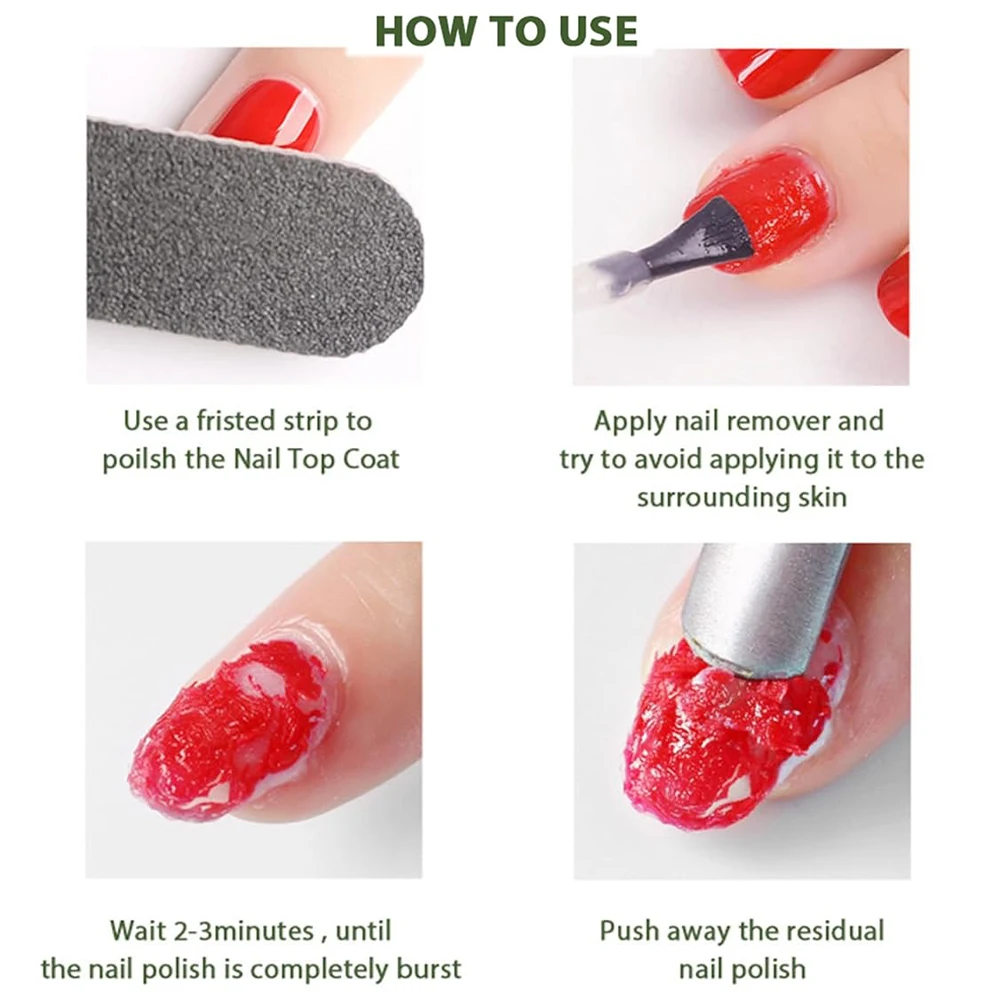 Gel Nail Polish Remover Quickly Remover Nail Polish No Harm - Temu