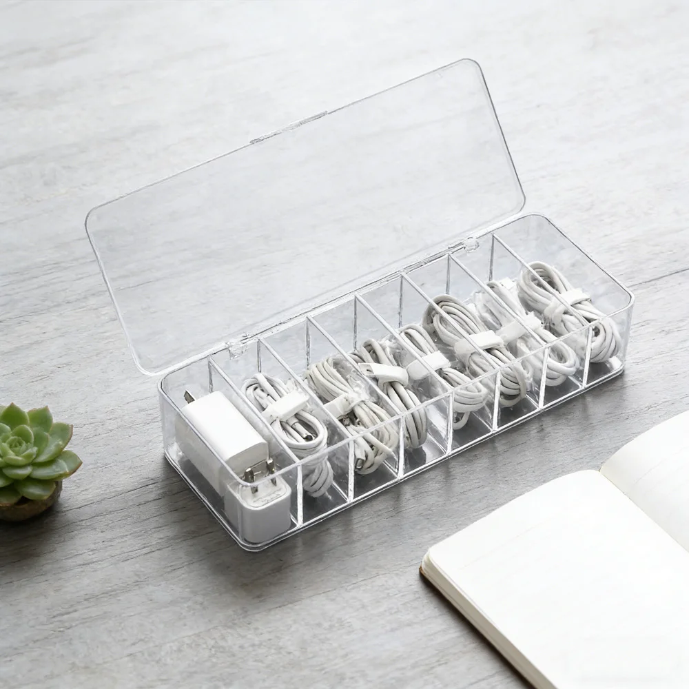Desktop Cable Organizer and Dustproof Storage Box
