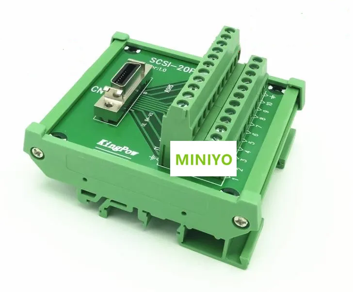 

SCSI20PIN SCSI 20-контактный Штекерный клеммный блок, терминалы Реле PLC, разъем адаптера DIN-рейки для 50-контактного кабеля даты