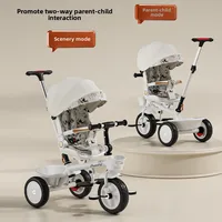 Tricycle pliant pour enfants de 1 à 6 ans, chariot de marche, vélo pour landau 3