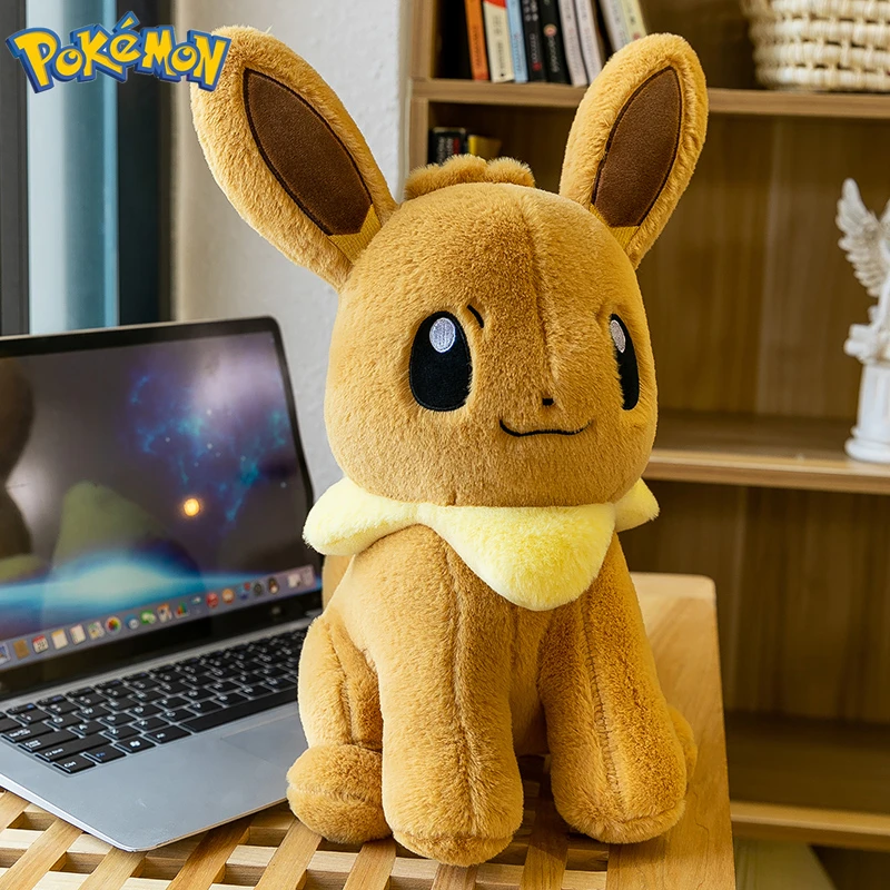 

Гигантские набивные игрушки Pokemon Kawaii Eevee, 45-75 см, Мультяшные плюшевые куклы с симпатичной лисой, подушка, плюшевые подушки, подарок на день рождения для мальчиков