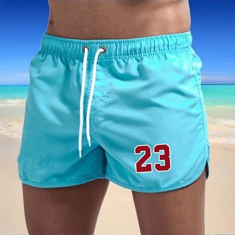 Swimwear Summer Swimming Trunks Pockets Sports Shorts Men Quick Dry Surfing Men's Beach Shorts Beachwear 2024 Breathable Male 5