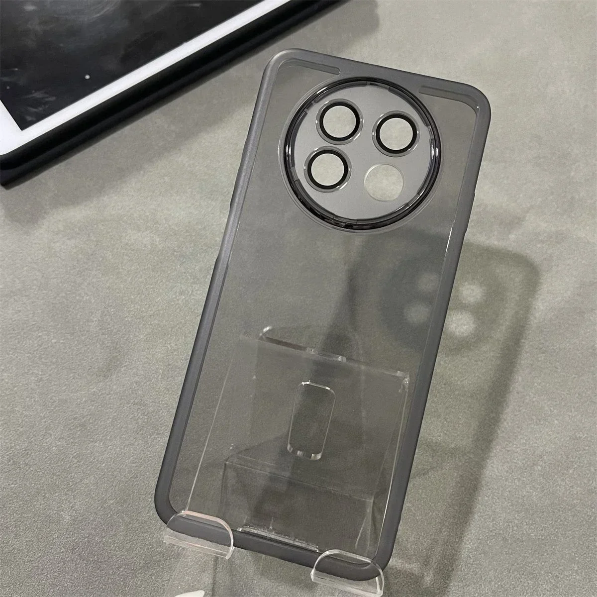 Luxury Soft Silicone Acrylic Glass Mobile Phone Case – Premium Protective Back Cover