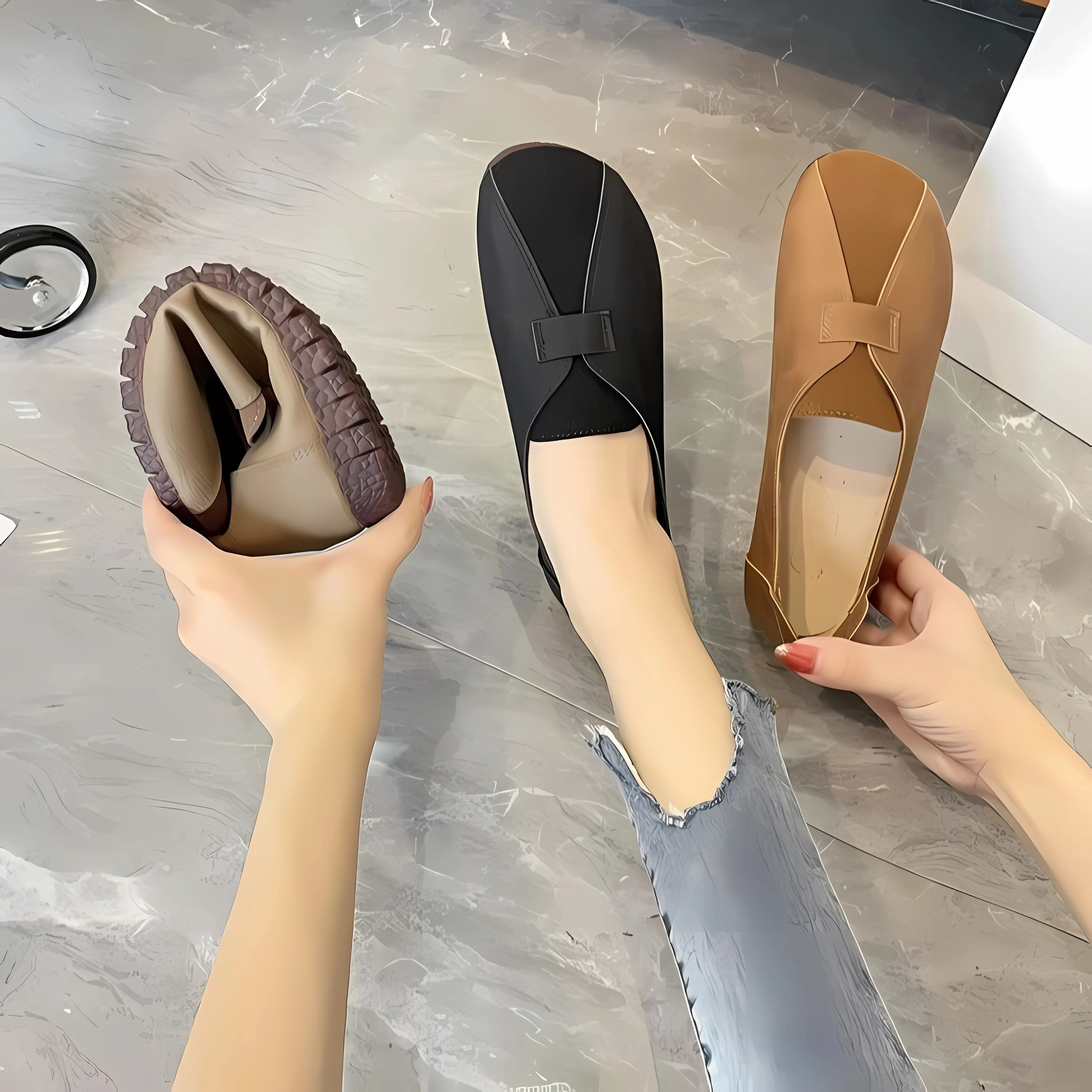 

Casual Flat Shoes Women Round Toe Shallow Women's Loafers Retro Comfort Soft Sole Shoes Versatile Woman Shoes Zapatos De Mujer