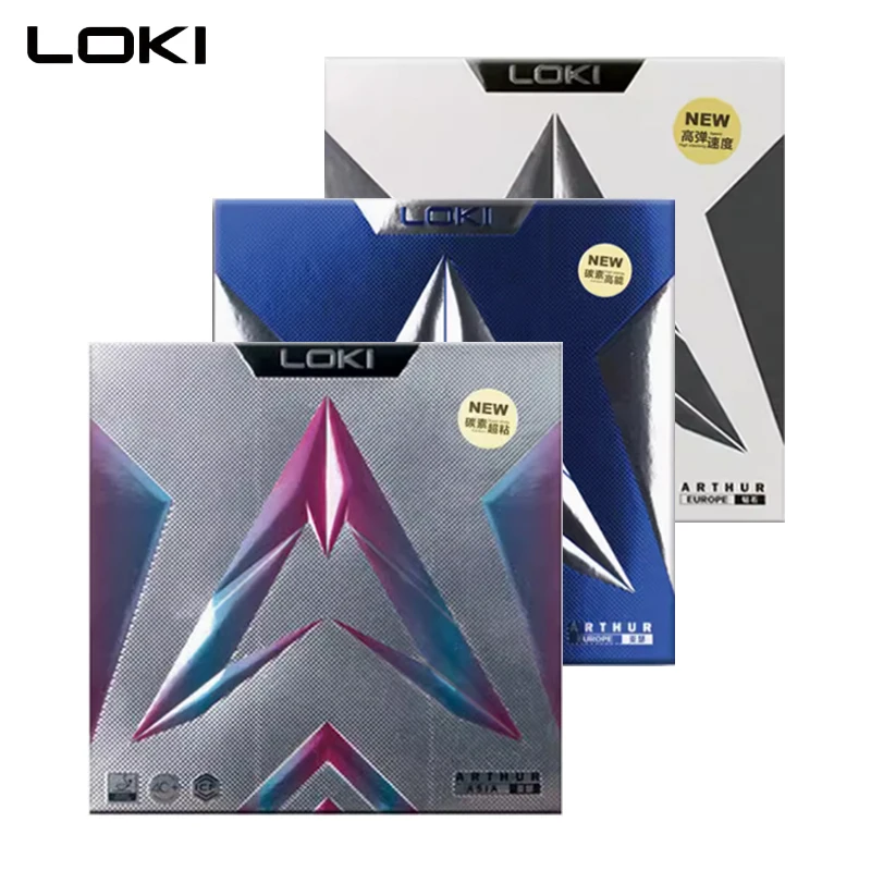

LOKI Arthur Series Table Tennis Rubber Pimples-in ITTF Approved Professional Sticky Ping Pong Rubber with Sponge Fast Attack Arc