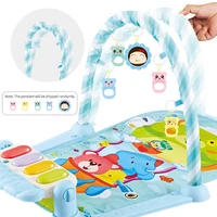 Baby toys Pedal Piano Toy Music Fitness Rack Newborn Fitness Equipment Game Mat Prone Time Activity Gymnastics Mat 0-1 Years Old 1