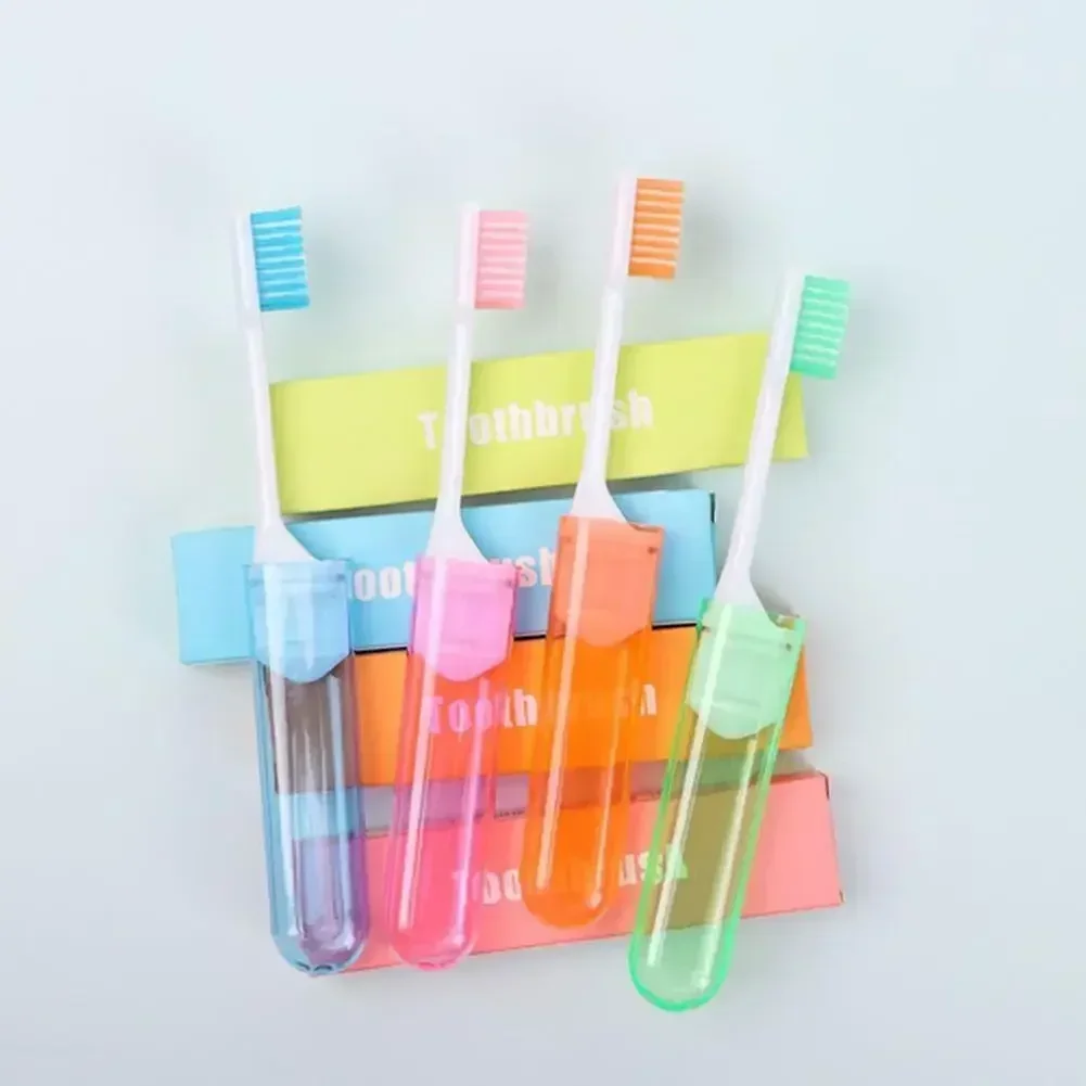 Folding Toothbrush 1Pcs with Box Portable Travel Camping Outdoor Business Trip Oral Cleaning Tools
