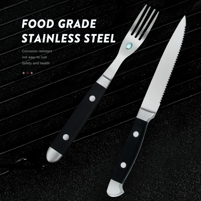 4/6/8p Steak Knife Set Stainless Steel Highly Polished Handles Outdoor  Barbecue Tourist Facas De Cozinha CuteloTool Steak Knives - AliExpress