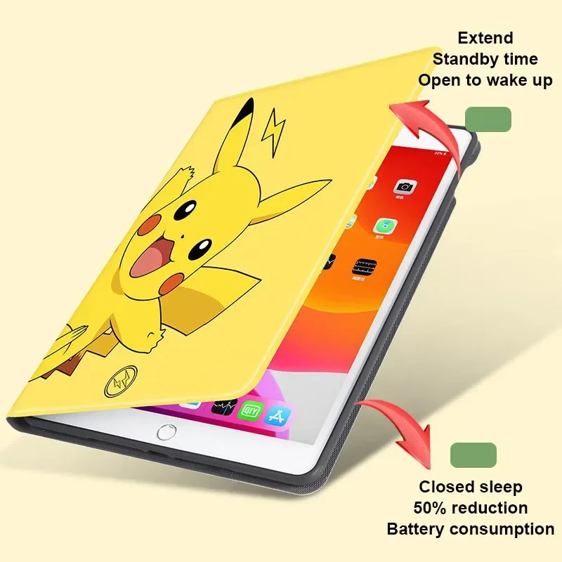 Capa Pokemon para Ipad 10.2 ° 2023 2023 9.7 Pro 11 Air Mini Air Ipad 10 10.9 2023 ° 129 - Imagem 4