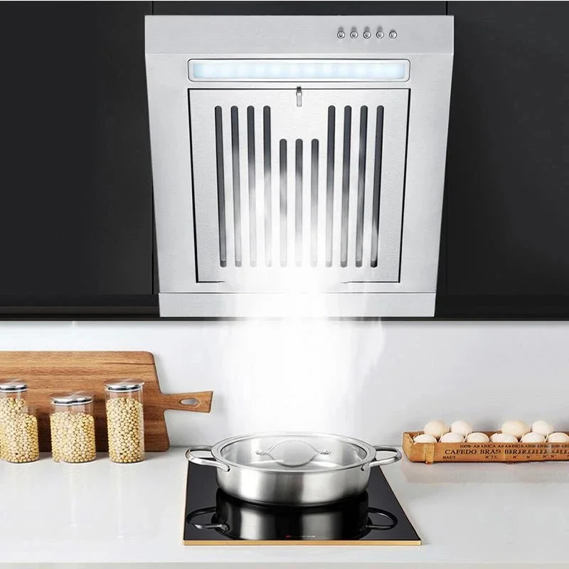 Mini 230W Mini Side Suction Range Hood Stainless Steel Panel Hanging Household Ventilator 380mm Kitchen Exhaust Cooker Hoods 5