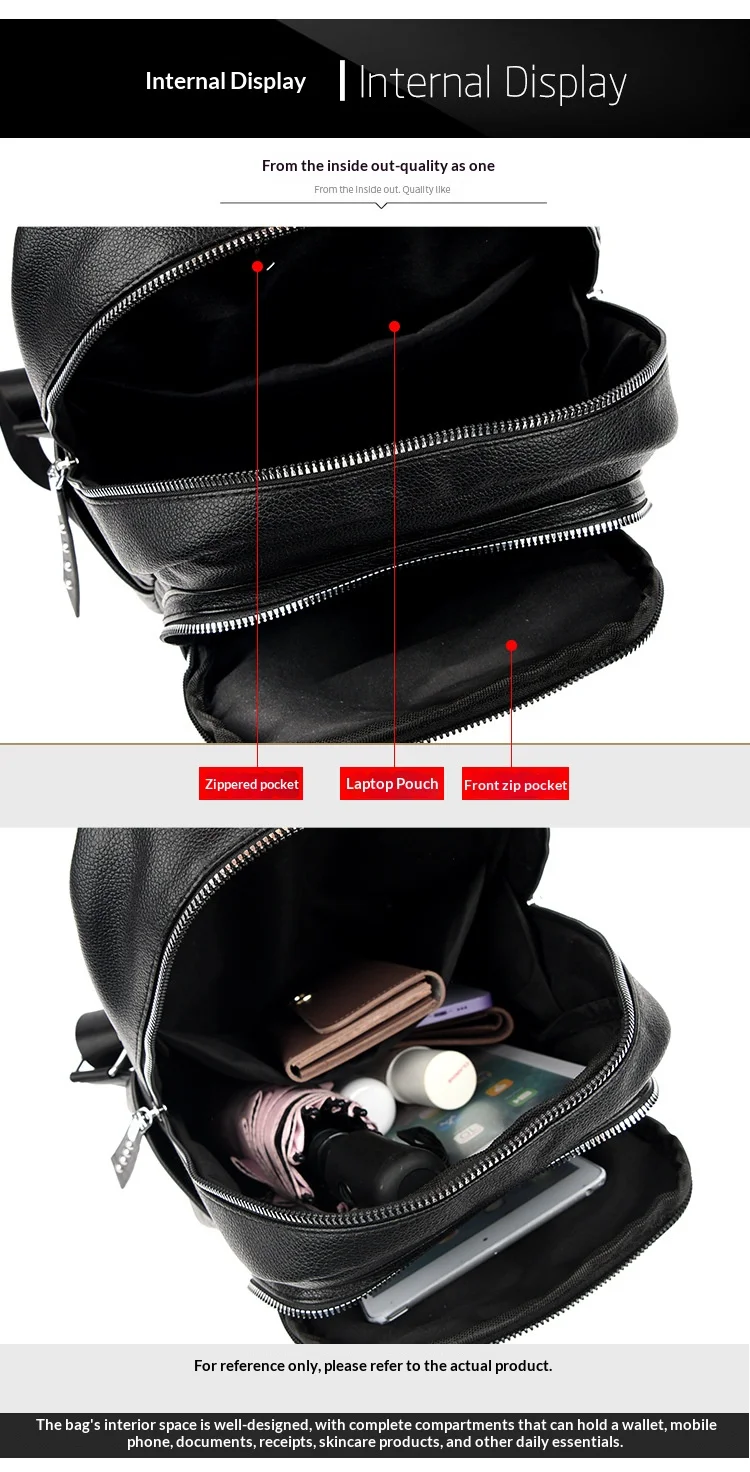 Tagesrucksack für Damen, Laptop-Rucksäcke, Schultasche mit mehreren Taschen für Mädchen im Teenageralter, großer Outdoor-Reiserucksack – Detail 10