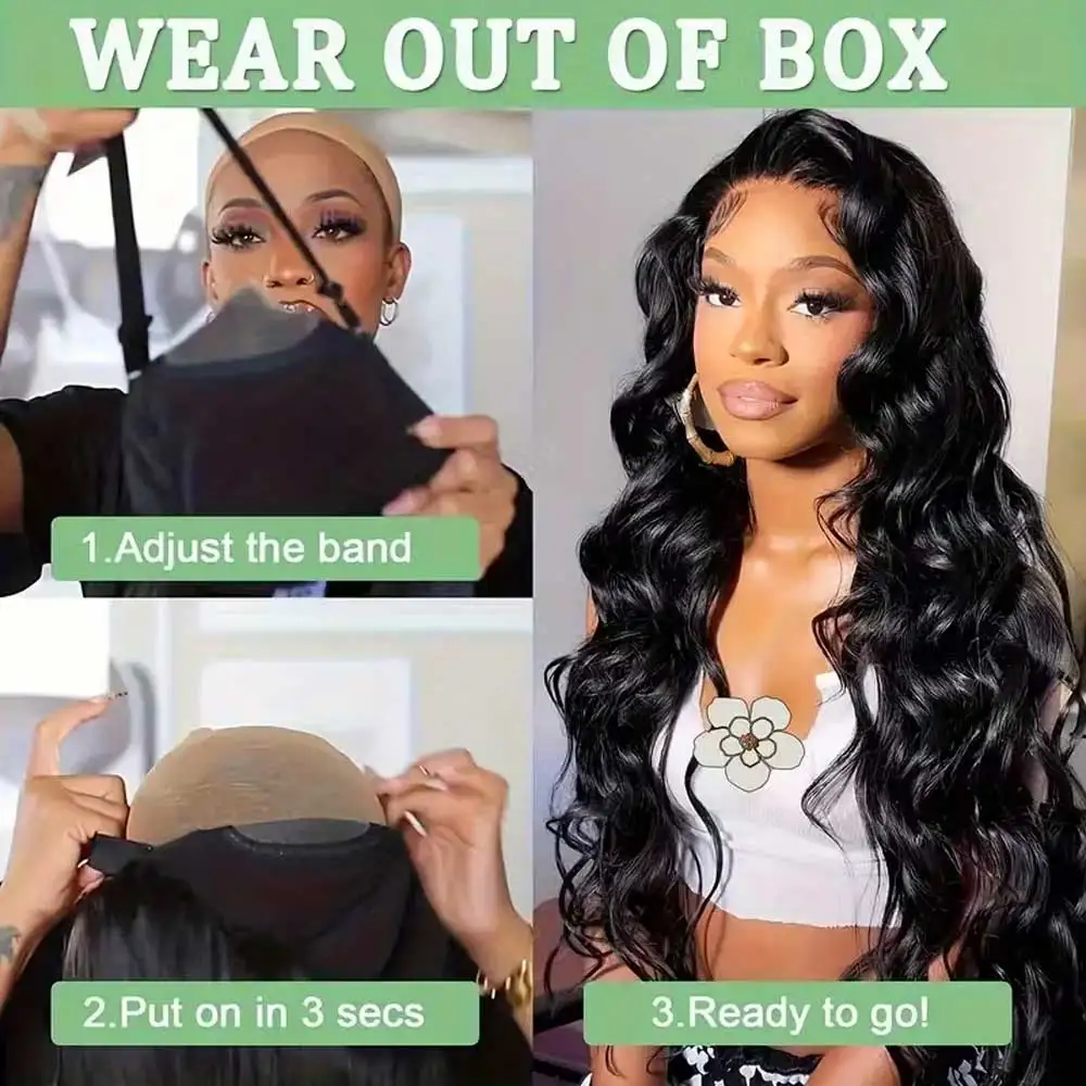 38 Inch 200% Density 13x4 Lace Body Wave Lace Front Wig 13x4 Loose Wave Lace Frontal Wig 13x4 HD Lace Frontal Wigs for Women