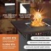 Outdoor Fire Pit, Smokeless Propane 41K BTU, 38", Mesa Cuadrada Para Hoguera 5